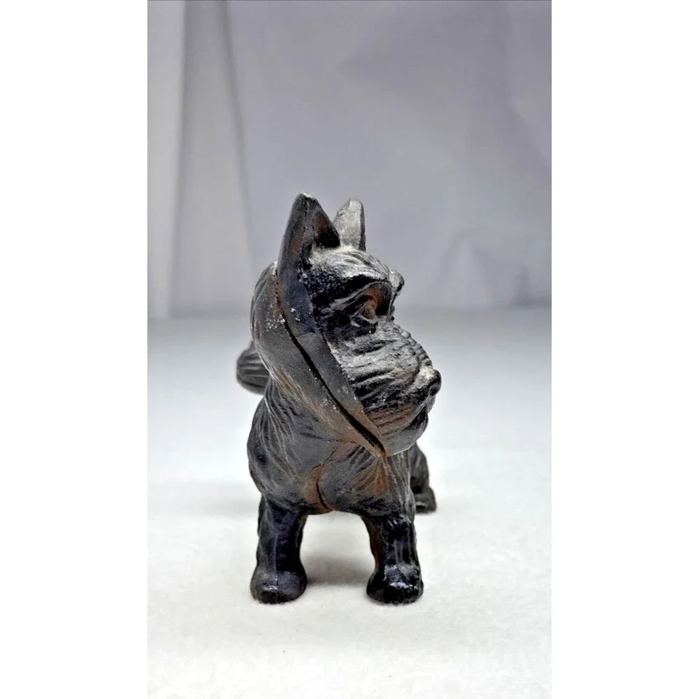 Cast Iron Scottish Terrier Doorstop Scottie Dog Door Stop Heavy Black Vintage